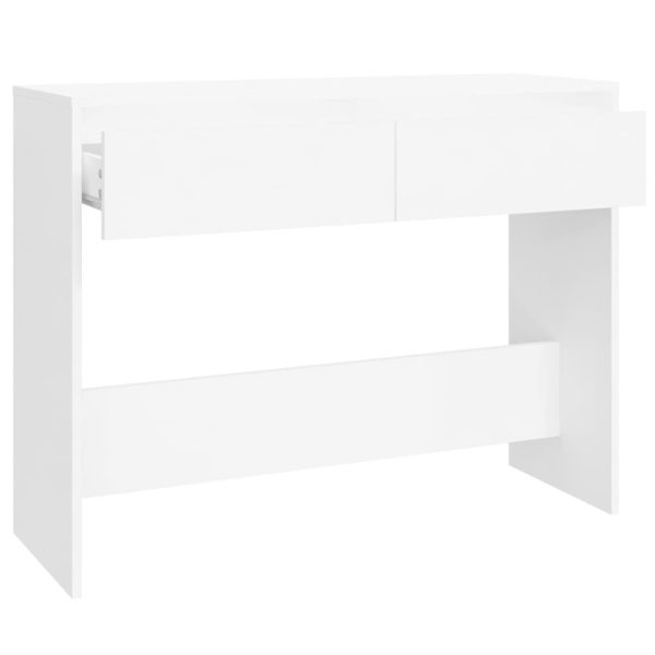 Tavolo Consolle Bianco 100x35x76,5 Cm In Truciolato - Image 6