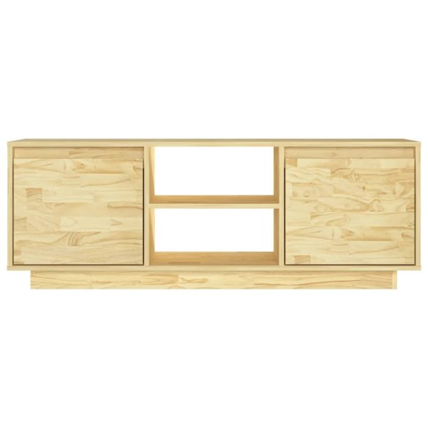 Mobile Porta Tv 110x30x40 Cm In Legno Massello Di Pino - Image 5