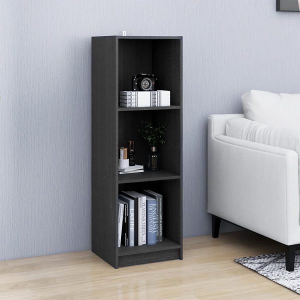 Libreria/divisorio Grigio 36x33x110 Cm Legno Massello Di Pino - Image 3