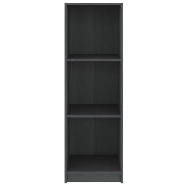 Libreria/divisorio Grigio 36x33x110 Cm Legno Massello Di Pino - Image 5