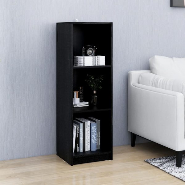 Libreria/divisorio Nero 36x33x110 Cm In Legno Massello Di Pino - Image 3