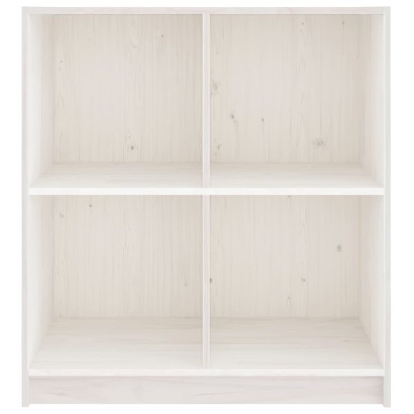 Credenza Bianca 70x33x76 Cm In Legno Massello Di Pino - Image 5