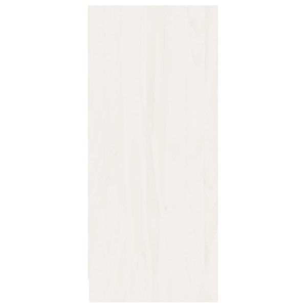 Credenza Bianca 70x33x76 Cm In Legno Massello Di Pino - Image 6