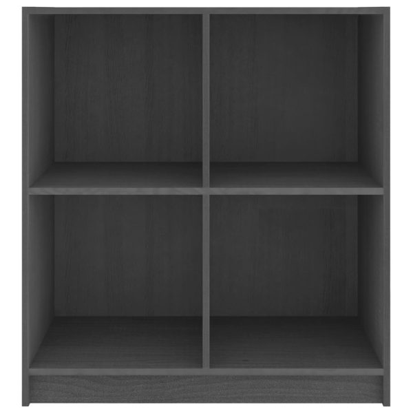 Credenza Grigia 70x33x76 Cm In Legno Massello Di Pino - Image 5