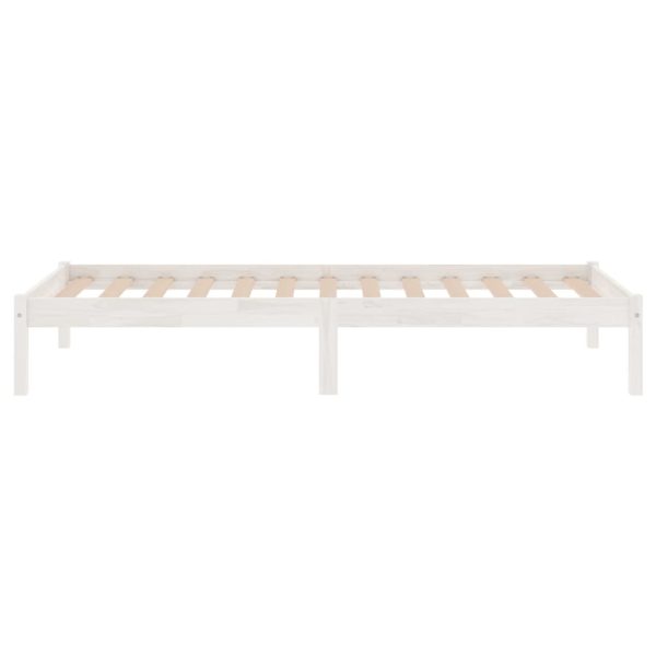 Giroletto Bianco In Legno Massello 90x190 Cm Single - Image 5