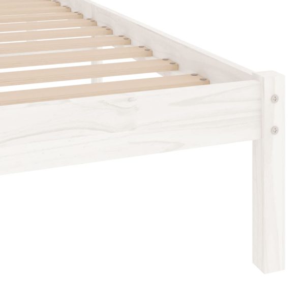 Giroletto Bianco In Legno Massello 90x190 Cm Single - Image 6