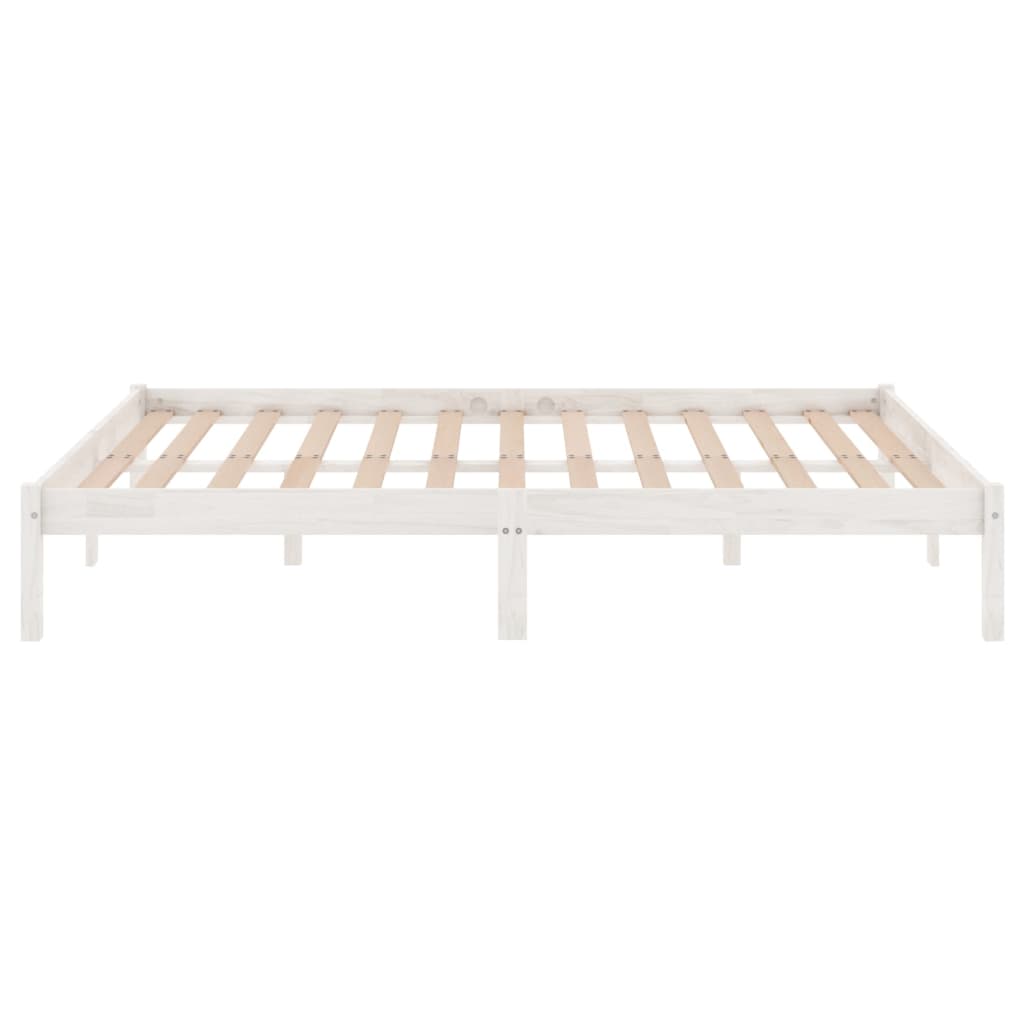 Giroletto Bianco In Legno Massello Di Pino 140x190 cm - Image 5