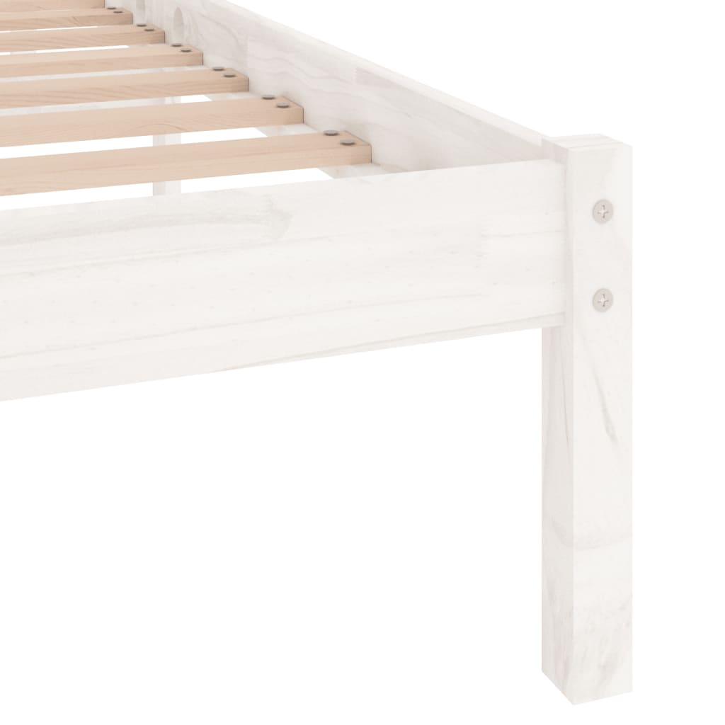 Giroletto Bianco In Legno Massello Di Pino 140x190 cm - Image 6