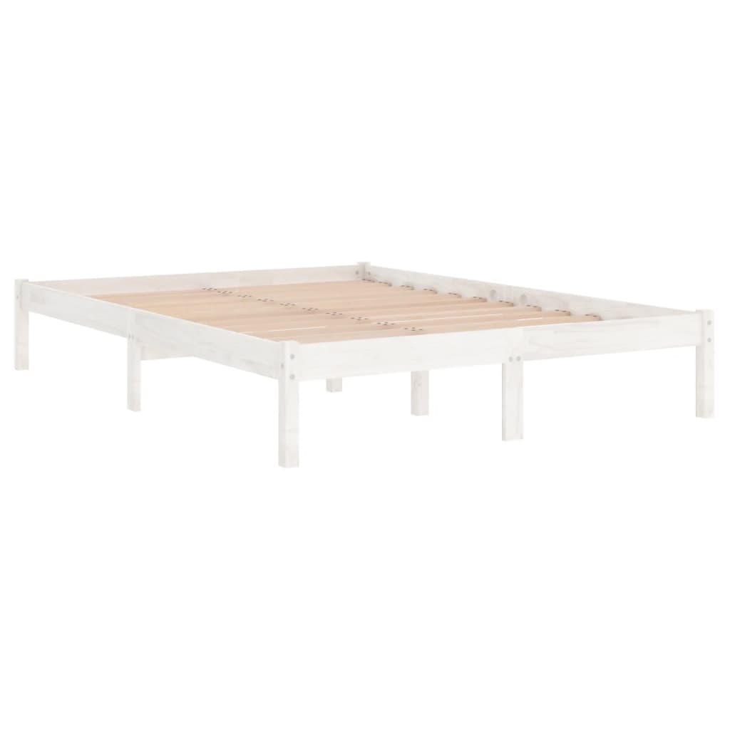 Giroletto Bianco In Legno Massello Di Pino 200x200 cm - Image 3