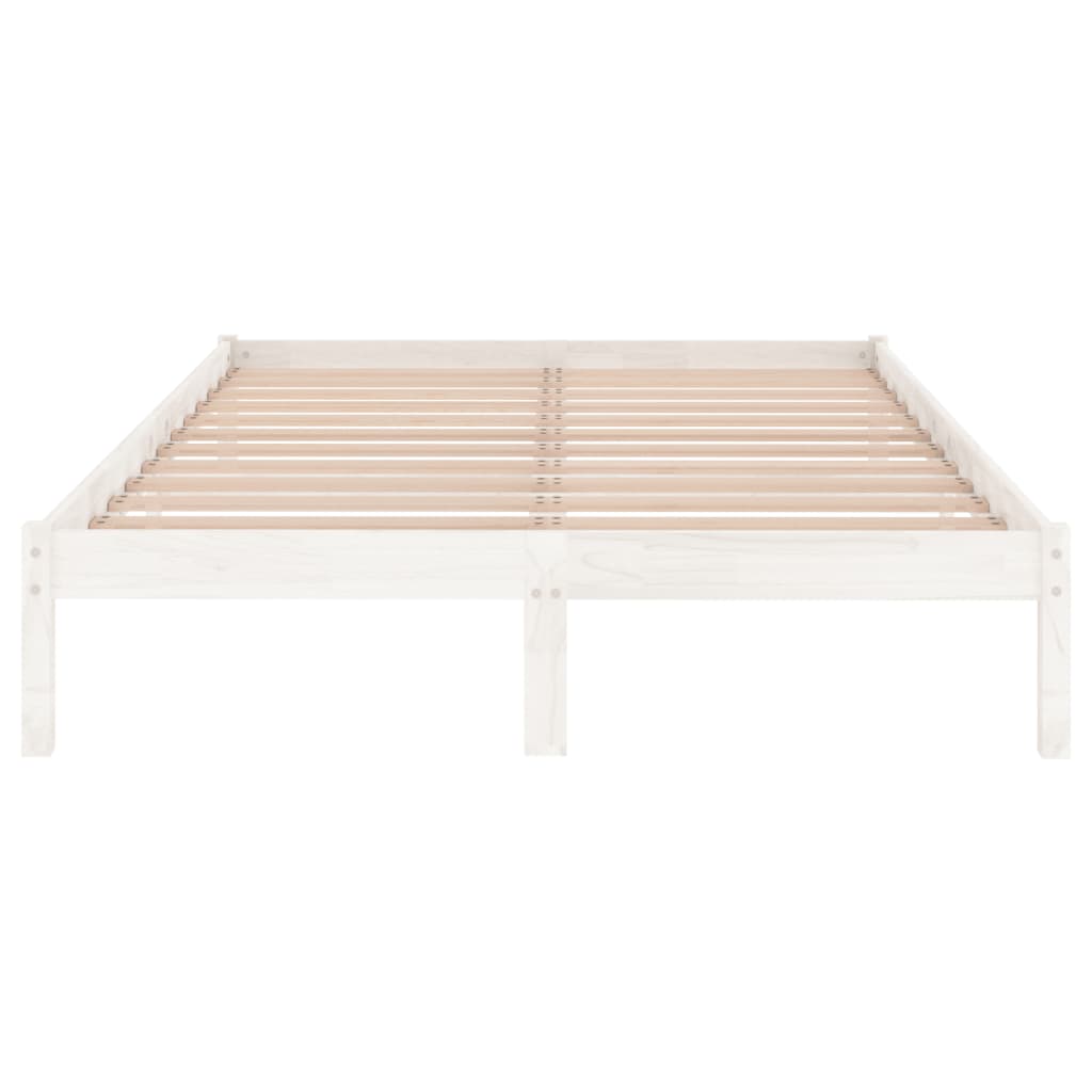 Giroletto Bianco In Legno Massello Di Pino 200x200 cm - Image 4