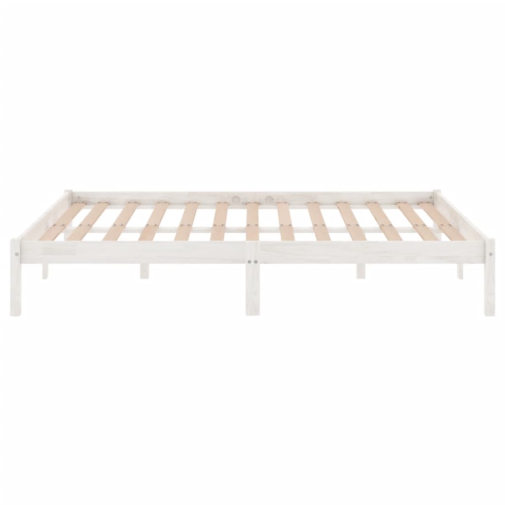 Giroletto Bianco In Legno Massello Di Pino 200x200 cm - Image 5