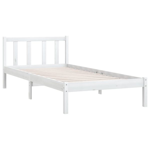 Giroletto Bianco In Legno Massello Di Pino 100x200 cm - Image 3