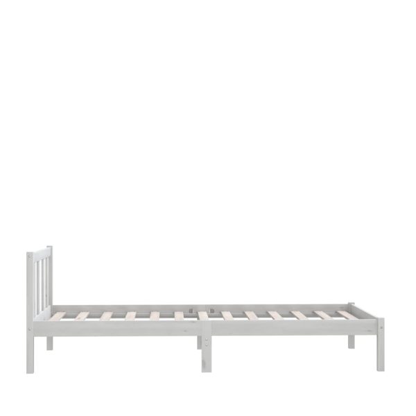Giroletto Bianco In Legno Massello Di Pino 100x200 cm - Image 4