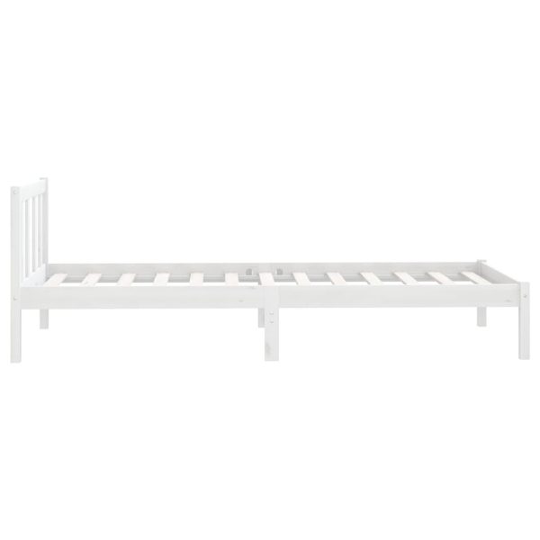 Giroletto Bianco In Legno Massello Di Pino 100x200 cm - Image 5