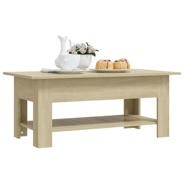 Tavolino Da Salotto Rovere Sonoma 102x55x42 Cm In Truciolato - Image 5