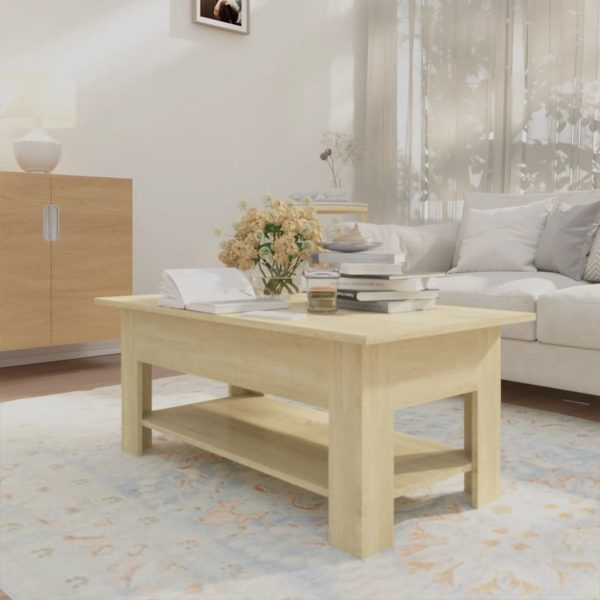 Tavolino Da Salotto Rovere Sonoma 102x55x42 Cm In Truciolato - Image 6