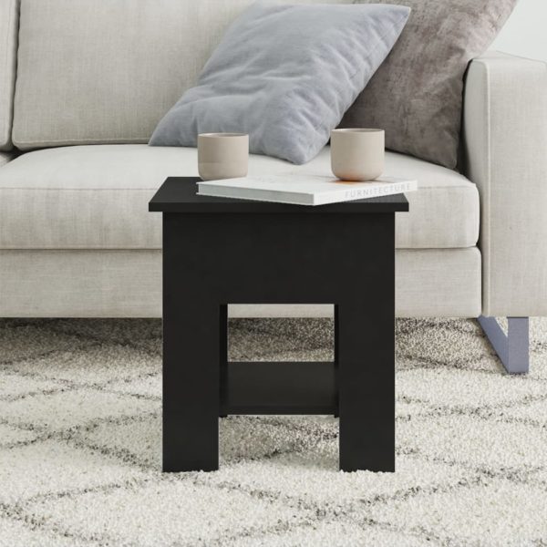 Tavolino Da Salotto Nero 40x40x42 Cm In Legno Multistrato - Image 3