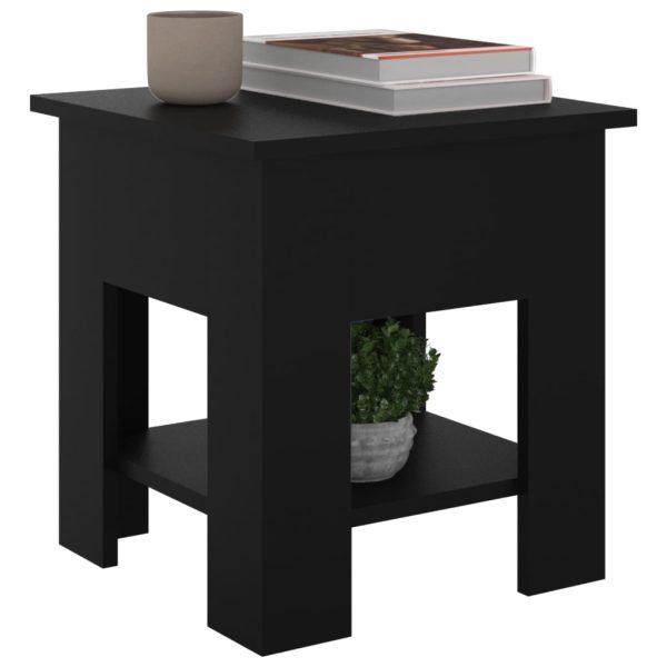 Tavolino Da Salotto Nero 40x40x42 Cm In Legno Multistrato - Image 4