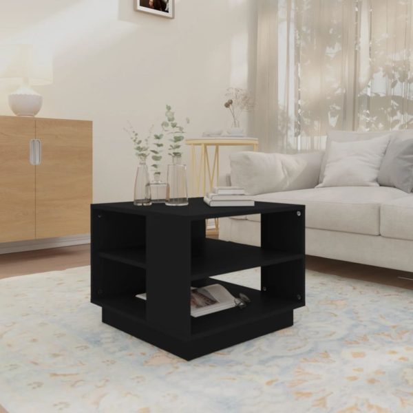 Tavolino Da Salotto Nero 55x55x43 Cm In Truciolato - Image 3