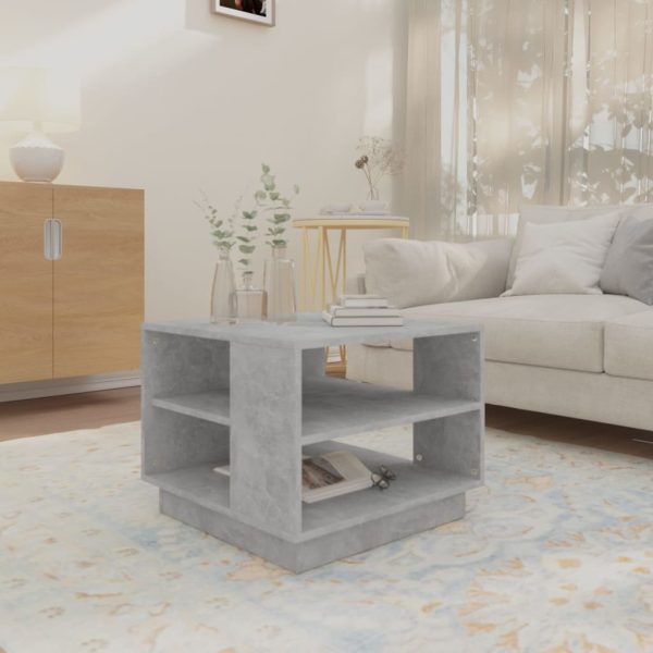 Tavolino Da Salotto Grigio Cemento 55x55x43 Cm In Truciolato - Image 3