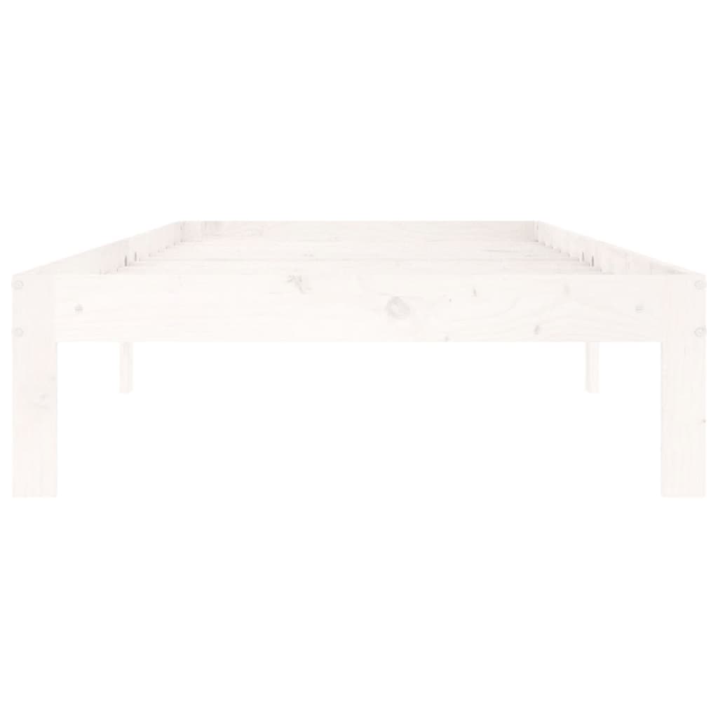 Giroletto Bianco In Legno Massello Di Pino 90x200 cm - Image 4