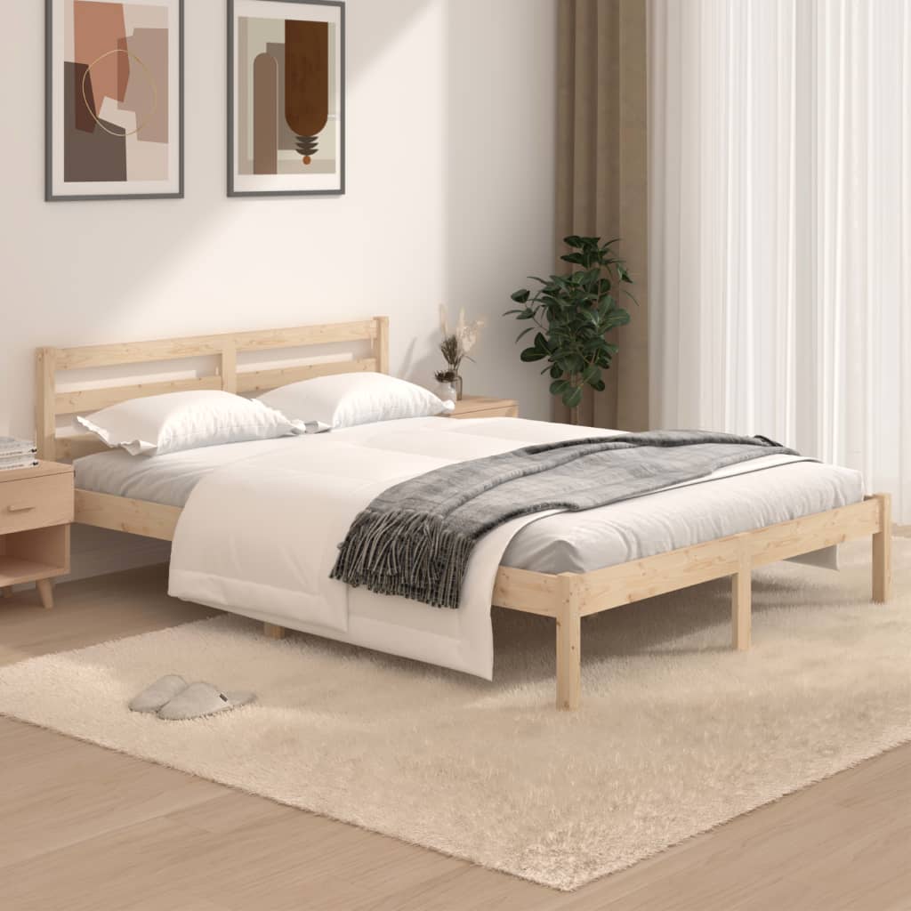 Giroletto In Legno Massello Di Pino 120x190cm Small Double