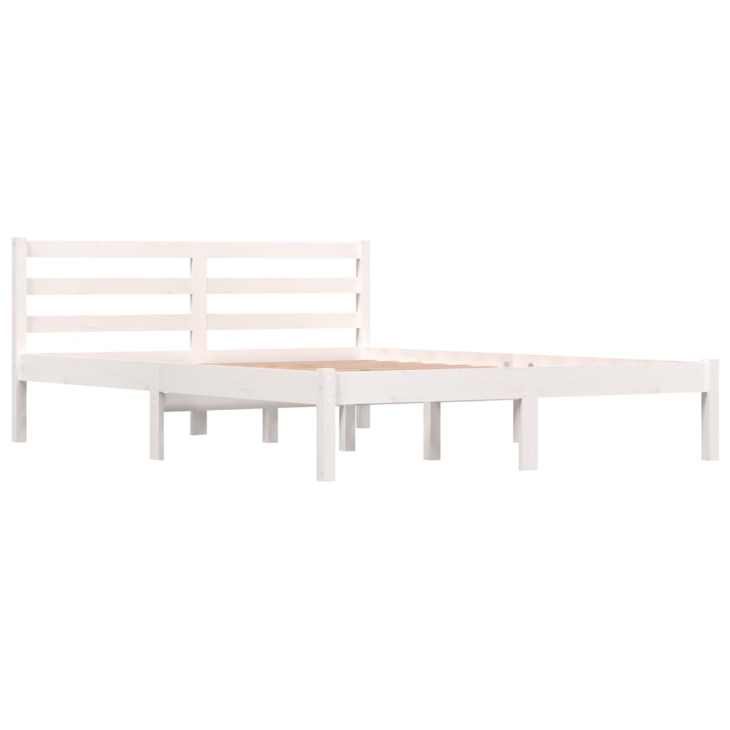 Giroletto Bianco Legno Massello Di Pino 120x190cm Small Double - Image 3