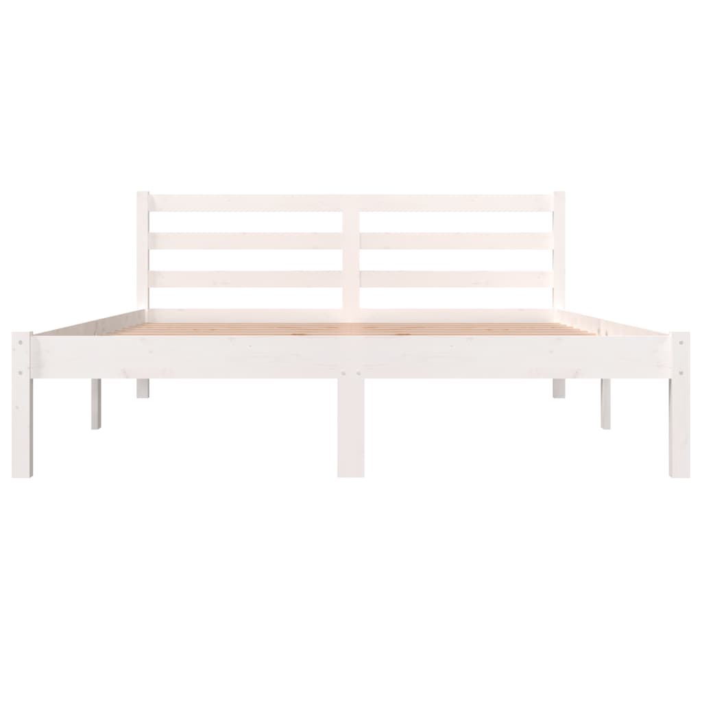 Giroletto Bianco Legno Massello Di Pino 120x190cm Small Double - Image 4
