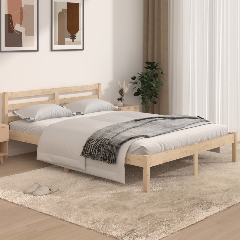 Giroletto In Legno Massello Di Pino 140x190 cm