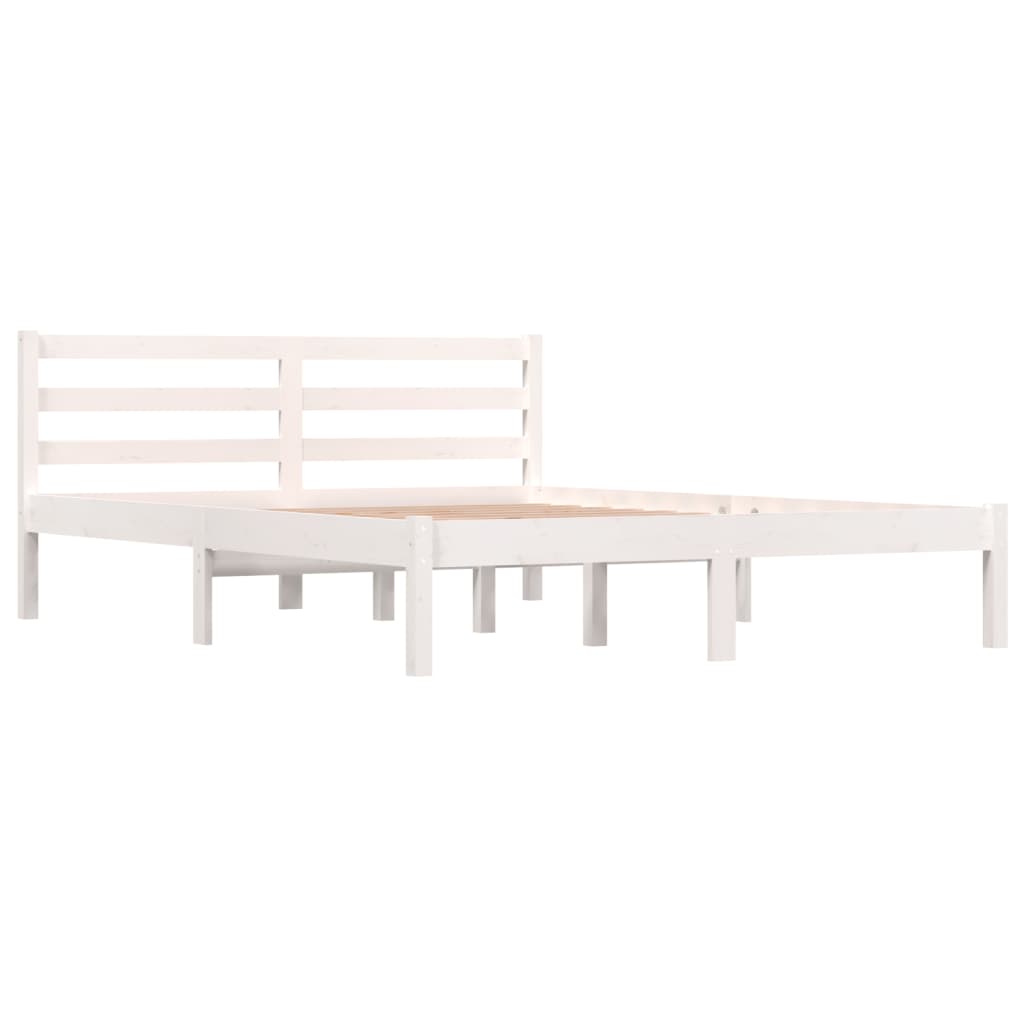 Giroletto In Legno Massello Di Pino 140x190 Cm Bianco - Image 3