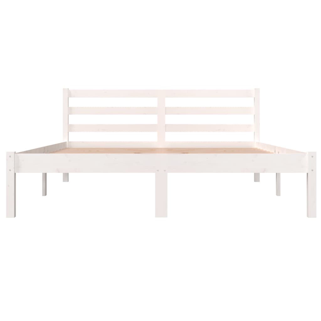 Giroletto In Legno Massello Di Pino 140x190 Cm Bianco - Image 4