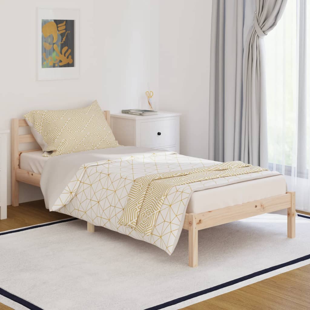 Telaio Letto In Legno Massello Di Pino 90x200 cm