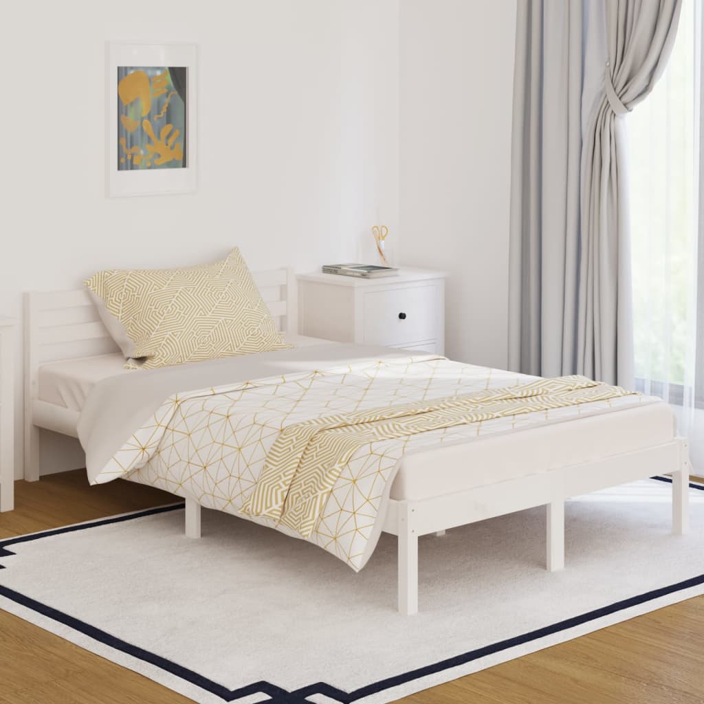Giroletto In Legno Massello Di Pino 120x200 Cm Bianco