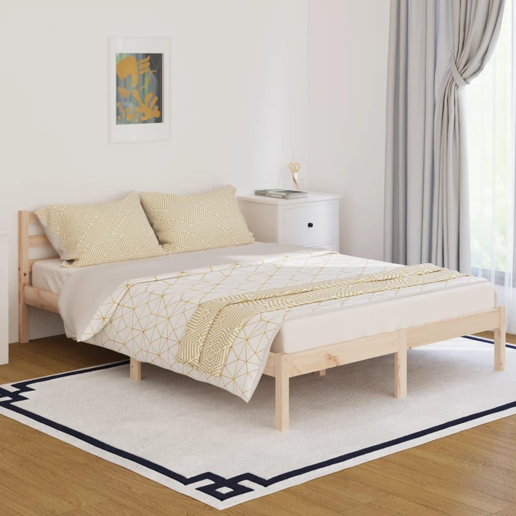 Telaio Letto In Legno Massello Di Pino 140x200 cm