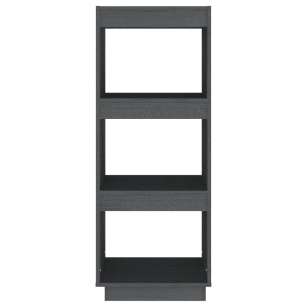 Libreria/divisorio Grigio 40x35x103cm In Legno Massello Di Pino - Image 5