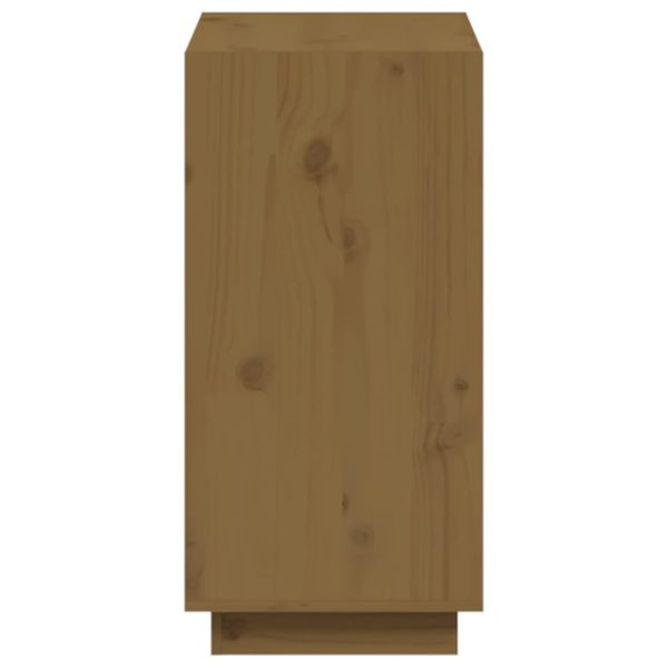 Libreria Marrone Ambra 60x35x71 Cm In Legno Massello Di Pino - Image 6