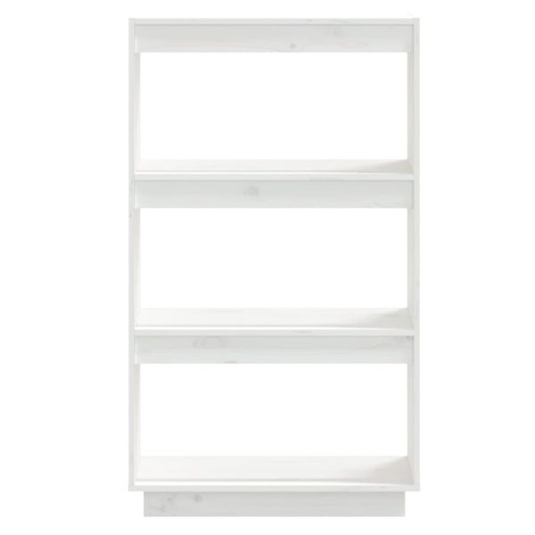 Libreria/divisorio Bianco 60x35x103cm In Legno Massello Di Pino - Image 5