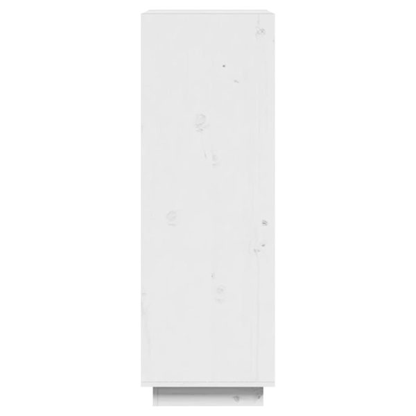 Libreria/divisorio Bianco 60x35x103cm In Legno Massello Di Pino - Image 6