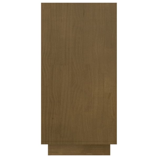 Libreria Marrone Ambra 80x35x71 Cm In Legno Massello Di Pino - Image 6
