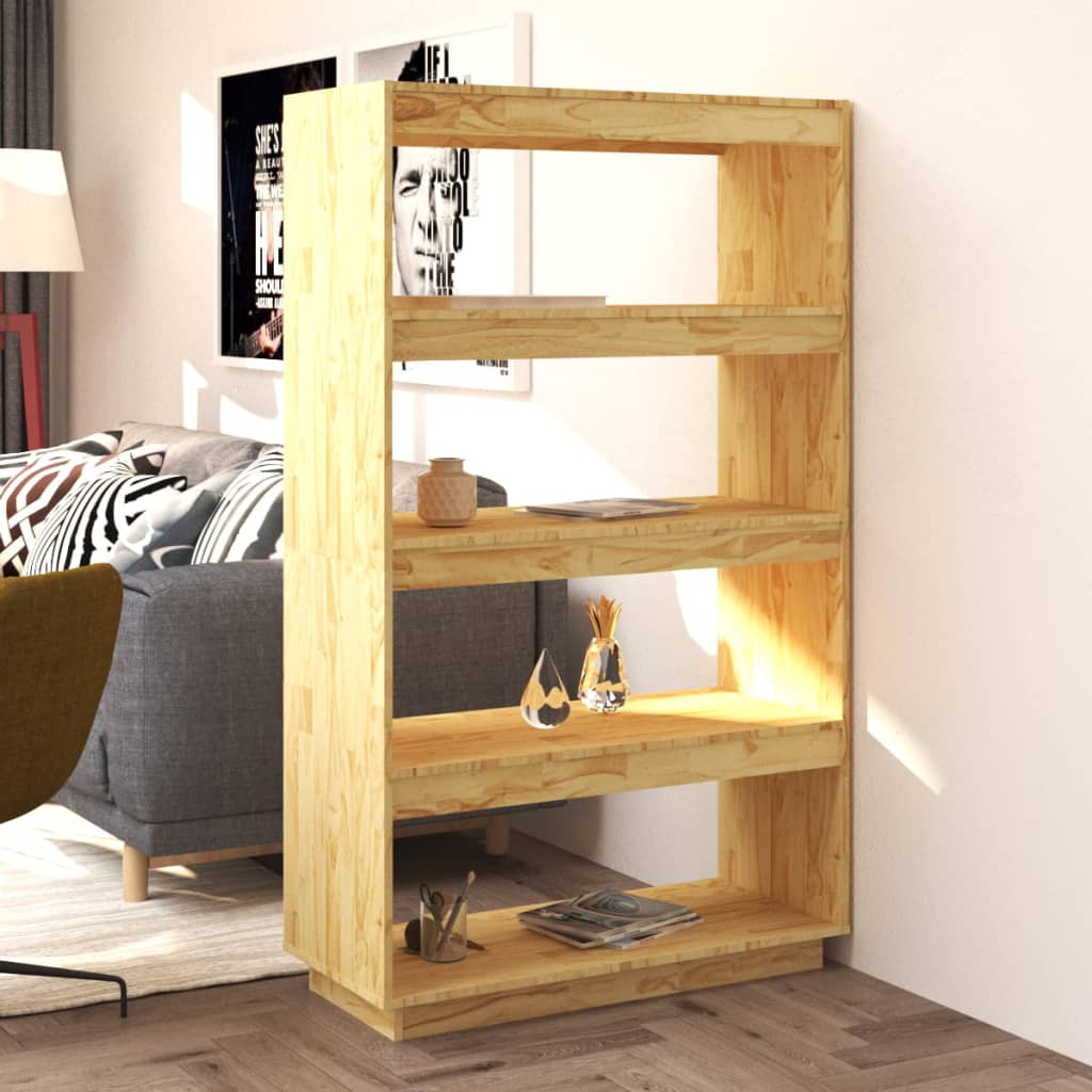 Libreria/divisorio 80x35x135 Cm In Legno Massello Di Pino