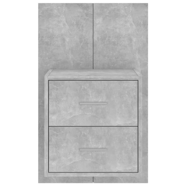 Comodino A Muro Grigio Cemento - Image 5