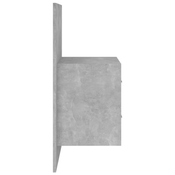 Comodino A Muro Grigio Cemento - Image 6