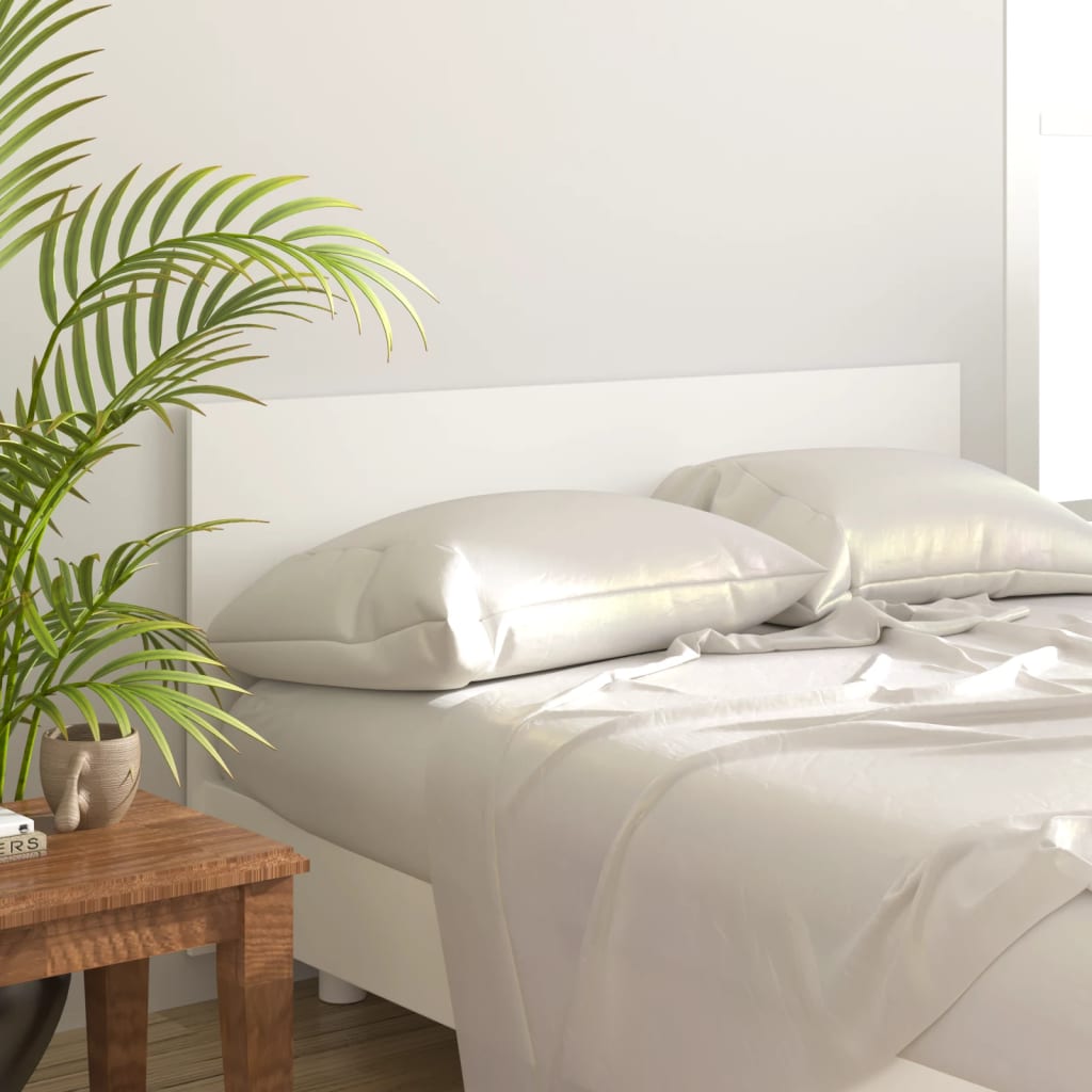 Testiera Per Letto Bianca 160x1,5x80 Cm In Legno Multistrato