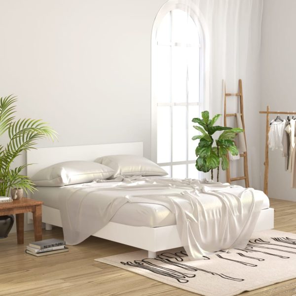 Testiera Per Letto Bianca 160x1,5x80 Cm In Legno Multistrato - Image 3