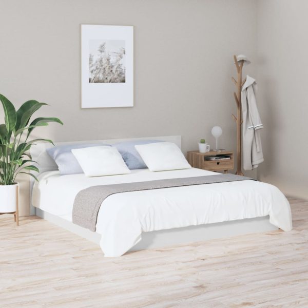 Testiera Per Letto Bianco Lucido 200x1,5x80cm Legno Multistrato - Image 3