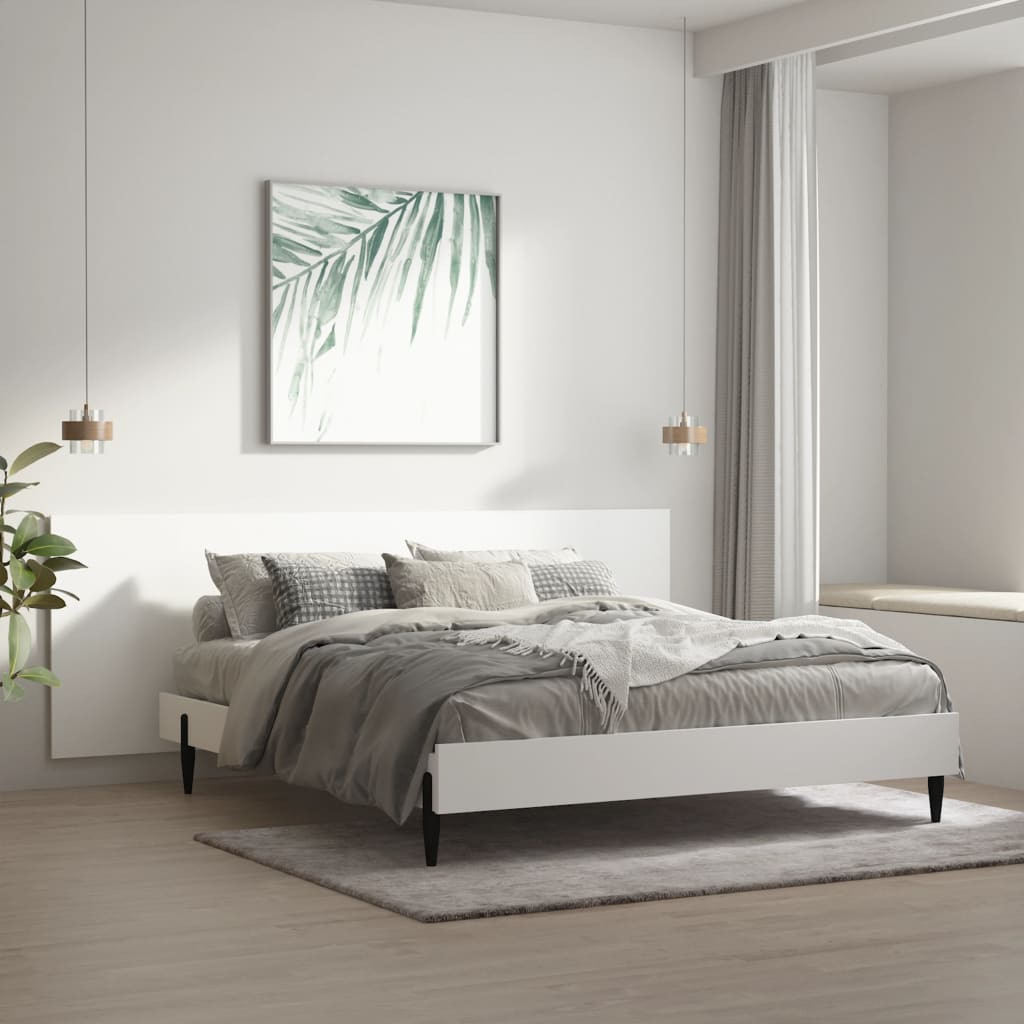 Testiera Per Letto Bianca 240x1,5x80 Cm In Legno Ingegnerizzato