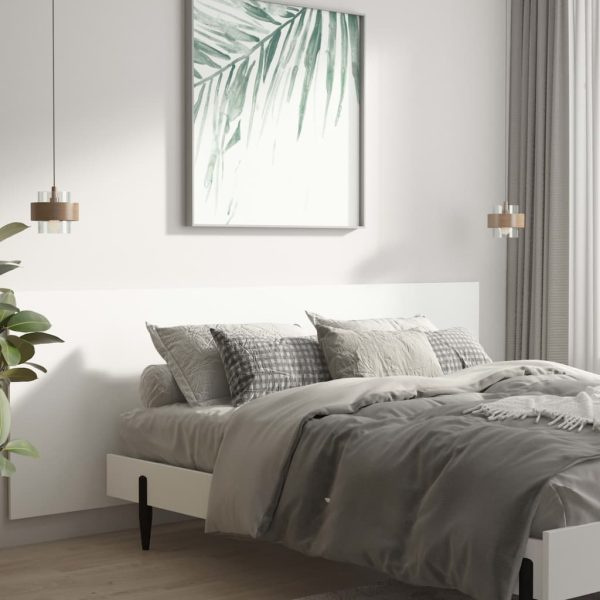 Testiera Per Letto Bianca 240x1,5x80 Cm In Legno Ingegnerizzato - Image 3