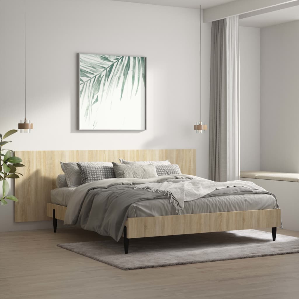 Testiera Letto Rovere Sonoma 240x1,5x80 Cm Legno Ingegnerizzato