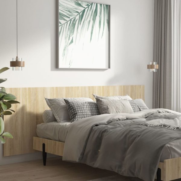 Testiera Letto Rovere Sonoma 240x1,5x80 Cm Legno Ingegnerizzato - Image 3