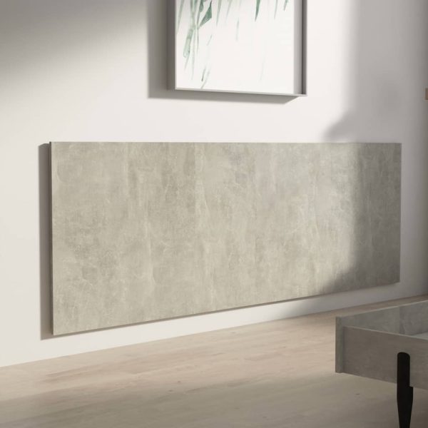 Testiera Letto Grigio Cemento 240x1,5x80cm Legno Ingegnerizzato - Image 4